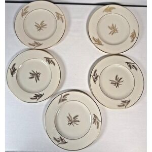 Vintage‎ Lenox Bread Plates Harvest Pattern Set of 5 Five 6 1/4" Holiday
